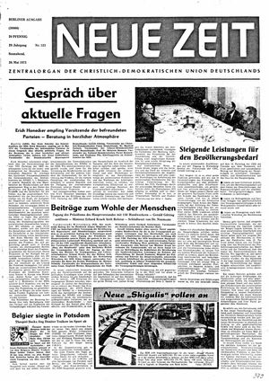 Neue Zeit Online-Archiv vom 26.05.1973