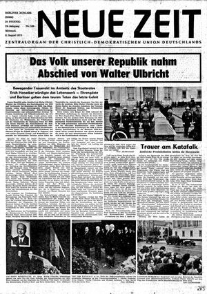 Neue Zeit Online-Archiv vom 08.08.1973