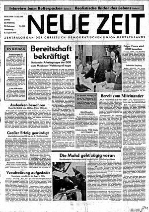 Neue Zeit Online-Archiv on Aug 9, 1973