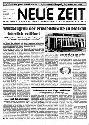 Neue Zeit Online-Archiv on Oct 26, 1973