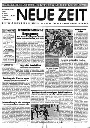 Neue Zeit Online-Archiv vom 14.12.1973