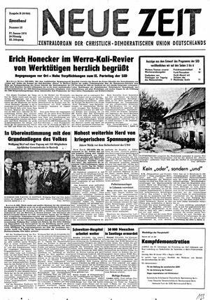 Neue Zeit Online-Archiv vom 17.01.1976