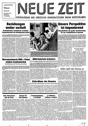 Neue Zeit Online-Archiv vom 28.01.1976