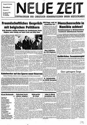 Neue Zeit Online-Archiv vom 31.01.1976