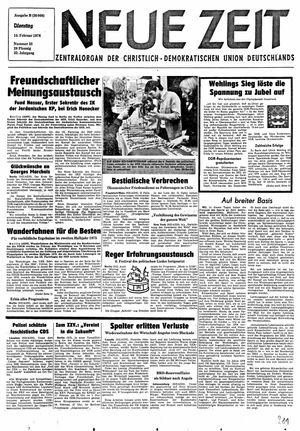 Neue Zeit Online-Archiv vom 10.02.1976