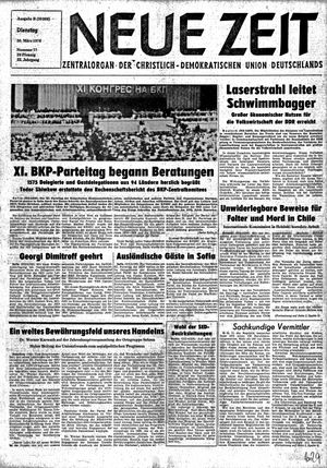 Neue Zeit Online-Archiv vom 30.03.1976
