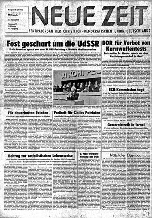 Neue Zeit Online-Archiv vom 31.03.1976