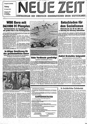 Neue Zeit Online-Archiv on Apr 30, 1976