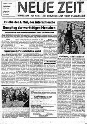 Neue Zeit Online-Archiv vom 01.05.1976