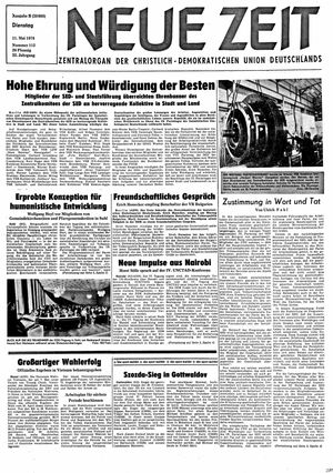 Neue Zeit Online-Archiv vom 11.05.1976