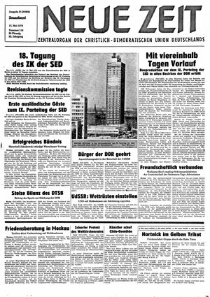 Neue Zeit Online-Archiv vom 15.05.1976