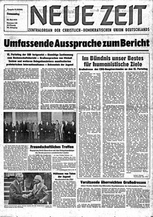 Neue Zeit Online-Archiv vom 20.05.1976