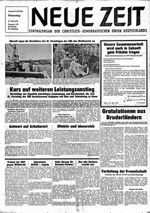 Neue Zeit Online-Archiv vom 27.05.1976