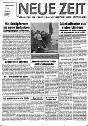 Neue Zeit Online-Archiv vom 28.05.1976