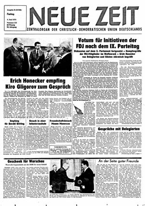 Neue Zeit Online-Archiv vom 04.06.1976