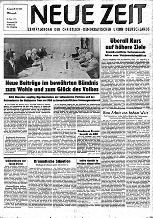 Neue Zeit Online-Archiv vom 09.06.1976