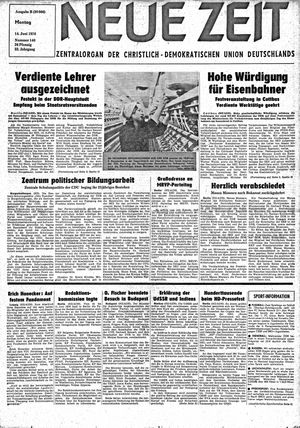Neue Zeit Online-Archiv vom 14.06.1976