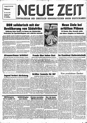 Neue Zeit Online-Archiv vom 23.06.1976