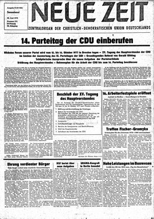 Neue Zeit Online-Archiv vom 26.06.1976