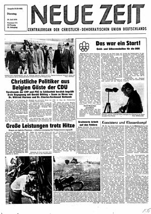 Neue Zeit Online-Archiv vom 20.07.1976