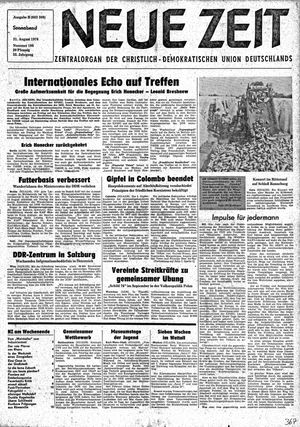 Neue Zeit Online-Archiv vom 21.08.1976