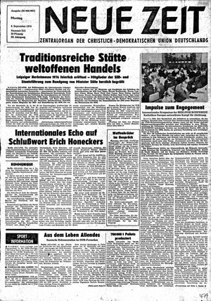 Neue Zeit Online-Archiv vom 06.09.1976