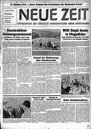 Neue Zeit Online-Archiv vom 30.09.1976