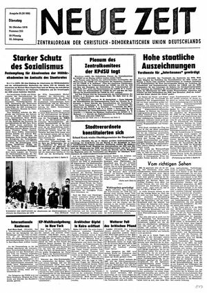 Neue Zeit Online-Archiv vom 26.10.1976