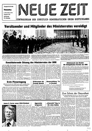 Neue Zeit Online-Archiv vom 04.11.1976