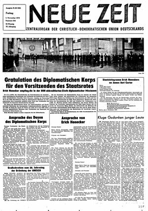 Neue Zeit Online-Archiv vom 05.11.1976