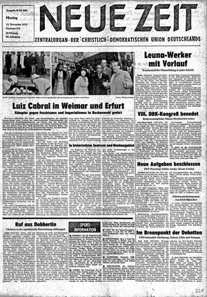 Neue Zeit Online-Archiv vom 15.11.1976
