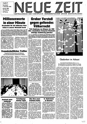 Neue Zeit Online-Archiv vom 04.12.1976