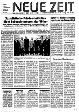 Neue Zeit Online-Archiv vom 08.12.1976
