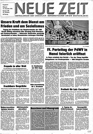 Neue Zeit Online-Archiv vom 15.12.1976