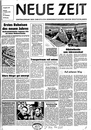 Neue Zeit Online-Archiv vom 02.01.1978