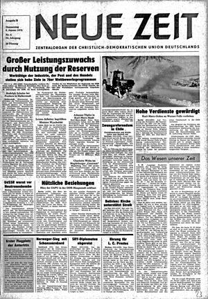 Neue Zeit Online-Archiv vom 05.01.1978