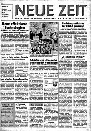 Neue Zeit Online-Archiv vom 28.02.1978