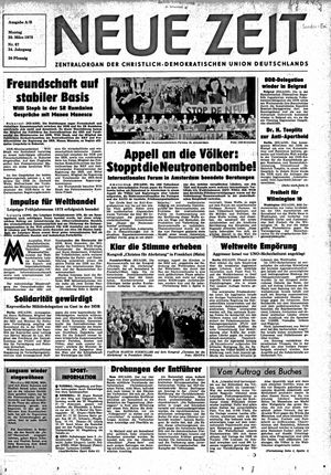 Neue Zeit Online-Archiv vom 20.03.1978