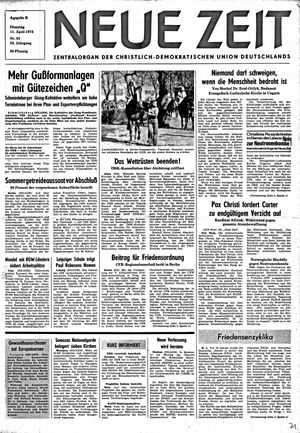 Neue Zeit Online-Archiv vom 11.04.1978