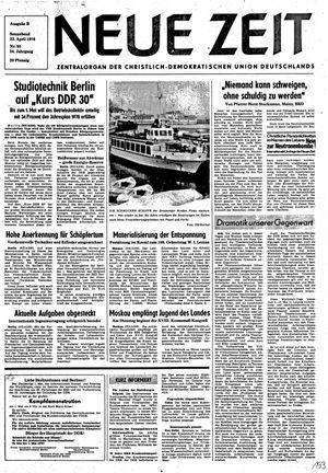 Neue Zeit Online-Archiv vom 22.04.1978