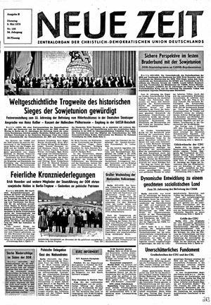 Neue Zeit Online-Archiv vom 09.05.1978