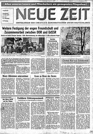 Neue Zeit Online-Archiv vom 13.05.1978
