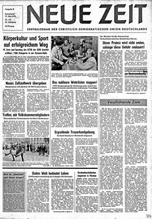 Neue Zeit Online-Archiv vom 27.05.1978