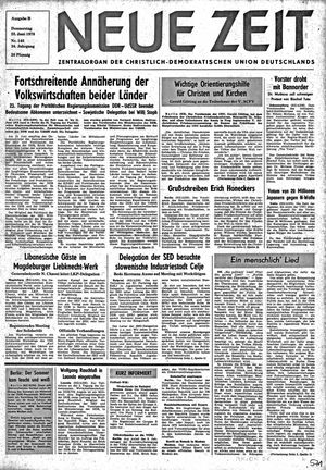 Neue Zeit Online-Archiv vom 22.06.1978