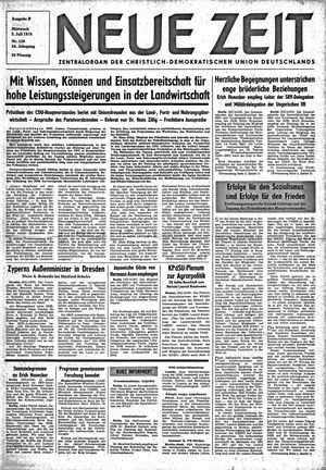 Neue Zeit Online-Archiv vom 05.07.1978