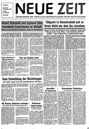 Neue Zeit Online-Archiv vom 02.09.1978