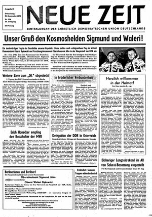 Neue Zeit Online-Archiv vom 21.09.1978