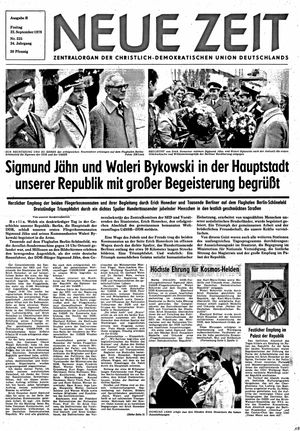 Neue Zeit Online-Archiv vom 22.09.1978