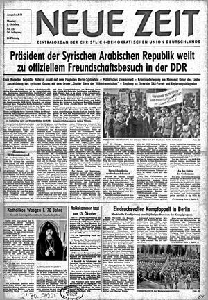 Neue Zeit Online-Archiv vom 02.10.1978