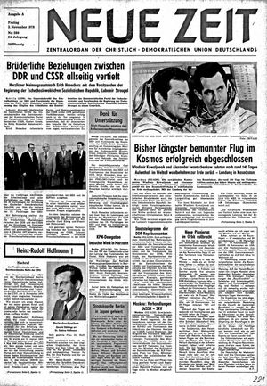 Neue Zeit Online-Archiv vom 03.11.1978